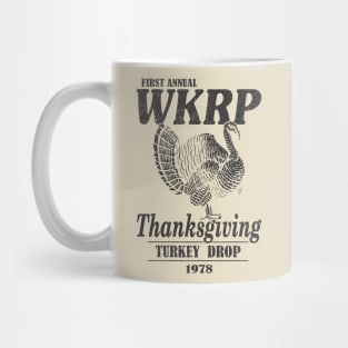 Wkrp Thanksgiving Turkey Drop Retro Mug